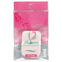 BLOSSOM SBR RECTANGULAR COSMETIC SPONGE 1PCS/DZ PACK