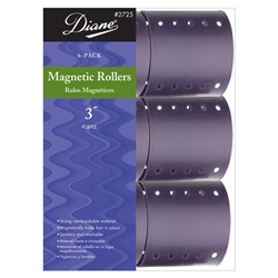 DIANE PURPLE MAGNETIC ROLLER 3" - 6PCS/DZ/PK