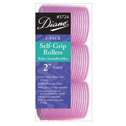 DIANE PURPLE SELF GRIP ROLLER 2 - 3PCS/DZ/PK