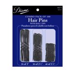 DIANE HAIR PINS-BLACK COMBO 100PCS/PK