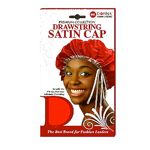 DONNA DRAWSTRING SATIN CAP DZ/PK - ASSORTED