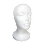 HEAD FOAM PLAIN WHITE STYROFOAM DISPLAY MANNEQUIN 10PCS/BX