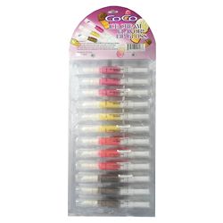 COCO ICE CREAM FLAVOR LIP GLOSS 24PCS/PACK