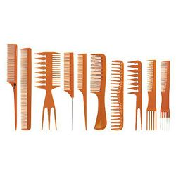 J & D 10PCS ROLL UP PROFESSIONAL BONE COMB KIT