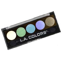 L.A. COLORS 5 COLOR METALLIC EYESHADOW - OCEAN BREEZE