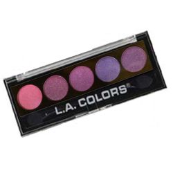 L.A. COLORS 5 COLOR METALLIC EYESHADOW - LOLLIPOP