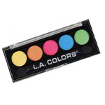 L.A. COLORS 5 COLOR METALLIC EYESHADOW - TEASE