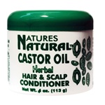 NATURES NATURAL CASTOR OIL HERBAL HAIR & SCALP CONDITIONER 4OZ