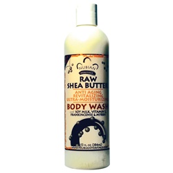 NUBIAN HERITAGE RAW SHEA BUTTER BODY WASH 13FL. OZ