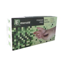 EMERALD SHANNON POWDER FREE VINYL GLOVES 100PCS/BX