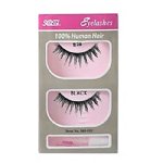 SASSI 100% HUMAN HAIR EYELASHES WITH GLUE #28