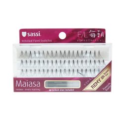 SASSI MAIASA 100% HUMAN HAIR BLACK FLARE LONG EYELASHES