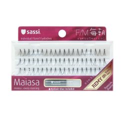 SASSI MAIASA 100% HUMAN HAIR BLACK FLARE MEDIUM EYELASHES