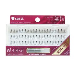 SASSI MAIASA 100% HUMAN HAIR BLACK FLARE SHORT EYELASHES