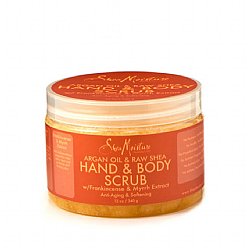 SHEA MOISTURE ARGAN OIL & RAW SHEA HAND & BODY SCRUB 12oz