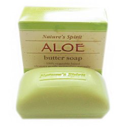 NATURES SPIRIT ALOE BUTTER SOAP 5.5OZ 6PC/PK