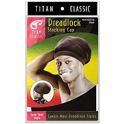 TITAN: DREADLOCK STOCKING CAP DZ/PK BLACK, ASSORTED