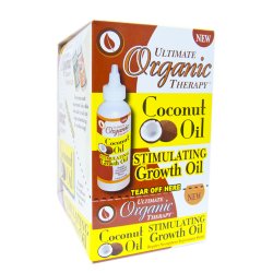 ULTIMATE ORGANIC THERAPY COCONUT OIL STIMULATING GROWTH OIL 4OZ - 6PCS/DISPLAY